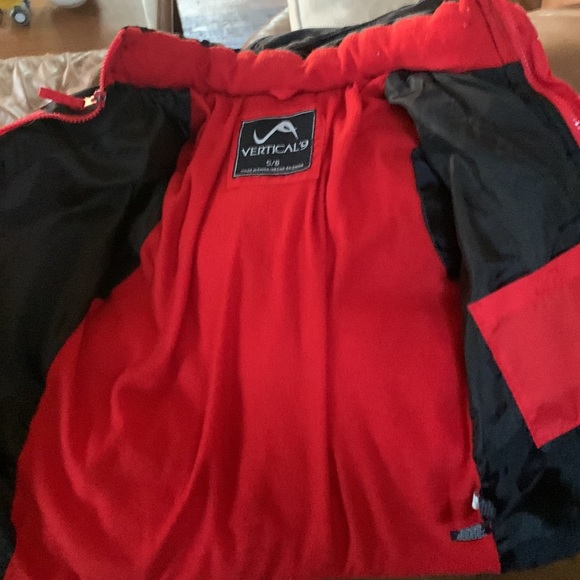 Vertical 9 boys size 5 6 red puffy winter jacket coat - Picture 7 of 8